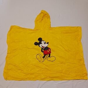Disney World Yellow Mickey Child Rain Poncho